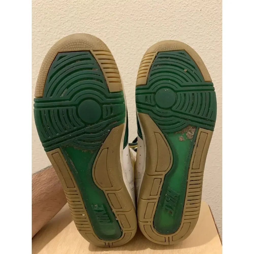 Nike Court Force Womens Green Yellow Jamaica Style Shoes Size 6.5 316399-171